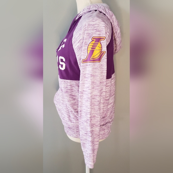 New Era Los Angeles Lakers Purple Full Zip-Up Hoodie - Picture 6 of 10